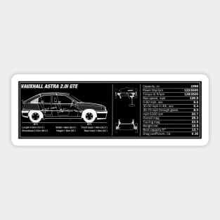 Vauxhall Astra GTE Sticker